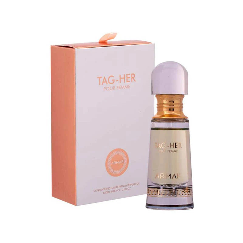 Armaf Tag-Her Pour Femme Concentrated Perfume Oil 20ml long lasting women's fragrance oil with floral citrus and musky notes