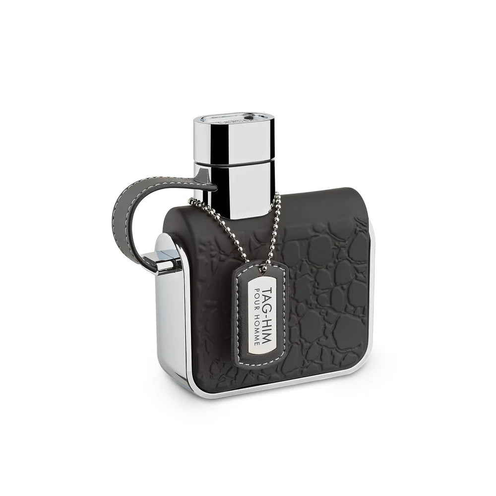 Armaf Tag Him Man Non-Alcoholic 100ml men's fragrance with pink pepper bergamot grapefruit lemon ginger mint nutmeg cedar patchouli sandalwood and vetiver notes