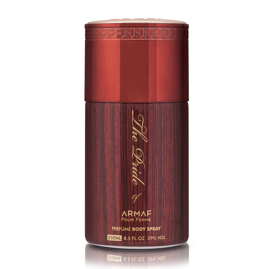Armaf The Pride Of Armaf Woman Red Pour Homme Body Spray 250ml long lasting fragrance with mandarin orange jasmine orange blossom and warm sweet scent
