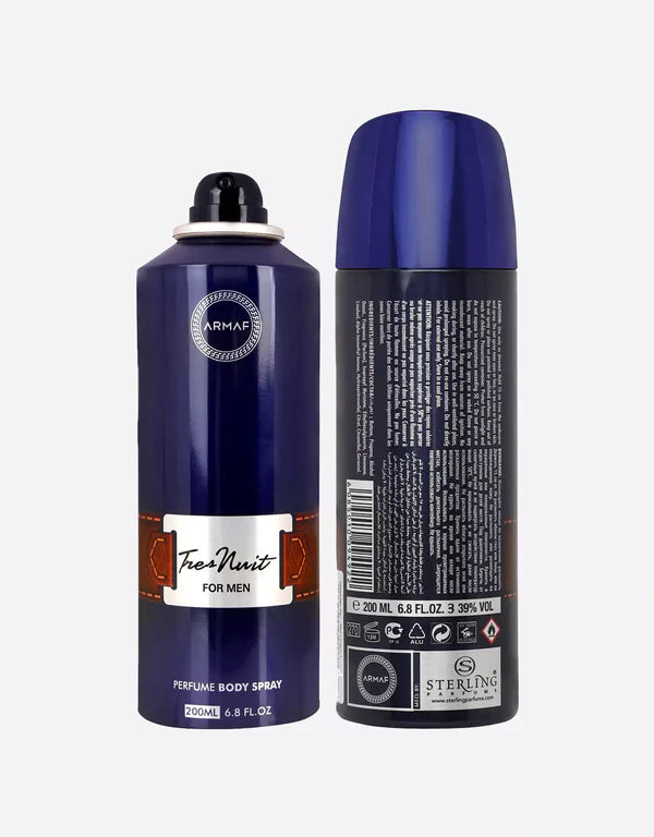 Armaf Tres Nuit Man deodorant spray 200ml fresh scent deodorant for men daily use