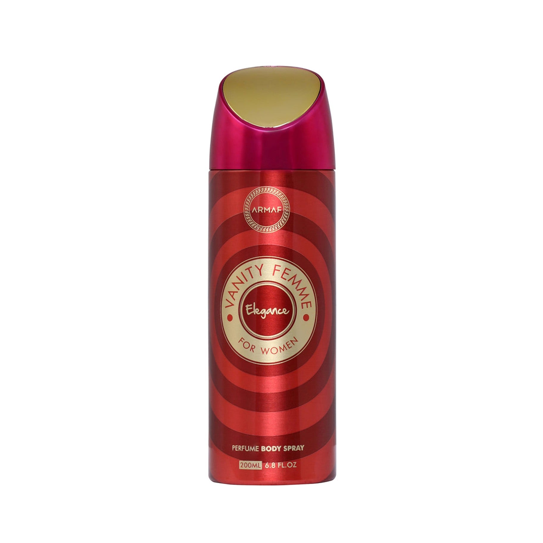 Armaf Vanity Femme Elegance Deodorant Spray 200ml long lasting women's fragrance with mandarin pink pepper peach and elegant floral fruity scent