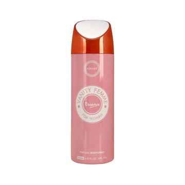 Armaf Vanity Femme Essence Deodorant Spray 200ml long lasting women's fragrance with freesia orange blossom peach and elegant floral fruity scent