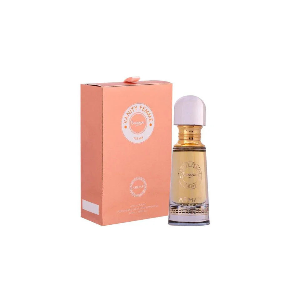 Armaf Vanity Femme Essence Perfume Oil 20ml for women with a soft floral fruity fragrance and elegant feminine scent