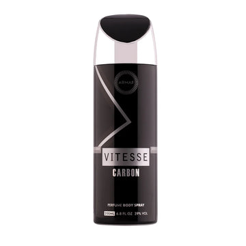 Armaf Vitesse Carbon Man perfume body spray 200ml long lasting body spray for men with fresh scent