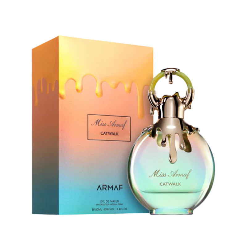 Miss Armaf Catwalk Eau De Parfum 100ml vanilla musk fragrance for women with ambroxan and soft powdery notes
