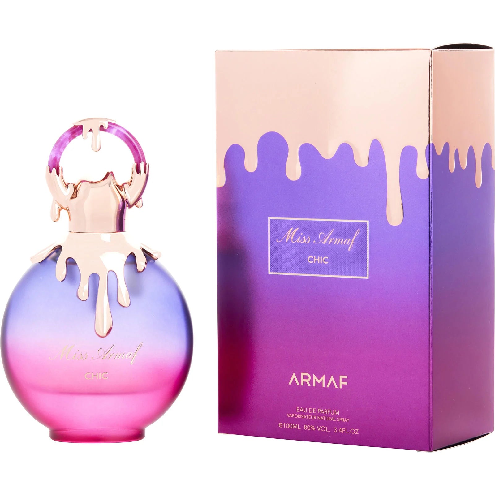 Miss Armaf Chic Eau De Parfum 100ml vanilla patchouli fragrance for women with orange blossom peony and cedar notes