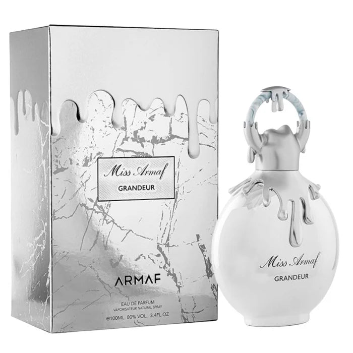 Miss Armaf Grandeur Eau De Parfum 100ml amber musk fragrance for women with rose peach and patchouli notes