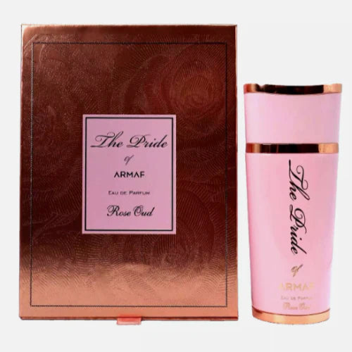 The Pride Of Armaf Rose Oud Eau De Parfum 100ml floral woody fragrance with rich rose and oud scent
