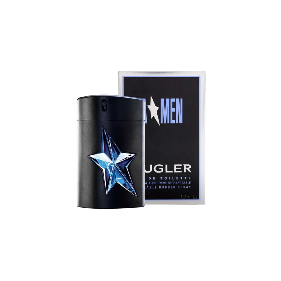 Presentation1-213.jpg Thierry Mugler Angel Men 50ml EDT Spray in Rubber Flask - Image 1