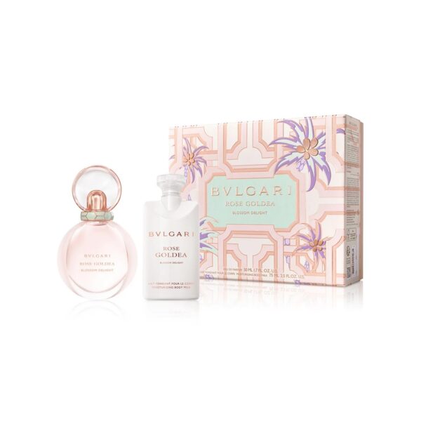 Bulgari Rose Goldea Blossom Delight 50ml EDP Spray / 75ml Moisturizing Body Lotion