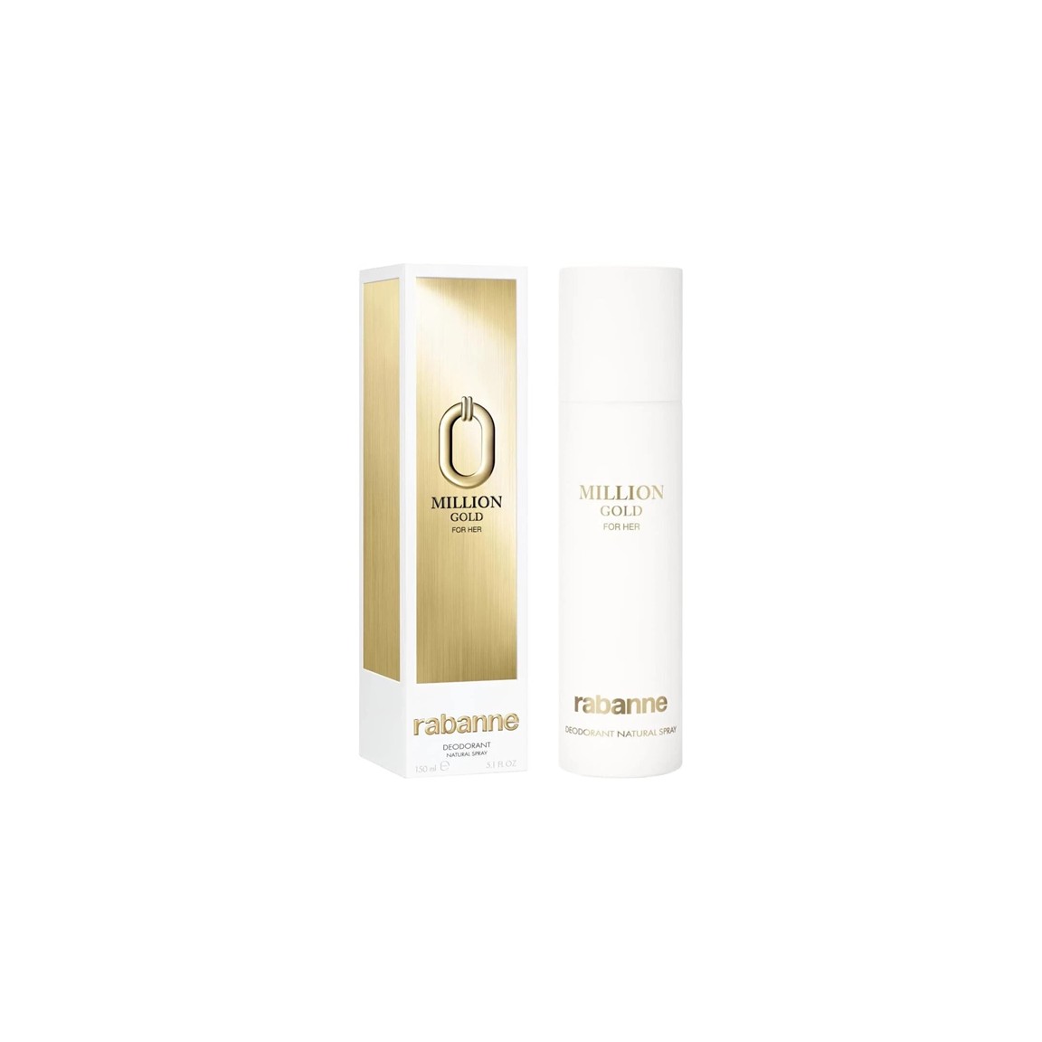 Presentation1-243-1.jpg Paco Rabanne Million Gold for Her 150ml Deodorant Spray - Image 1